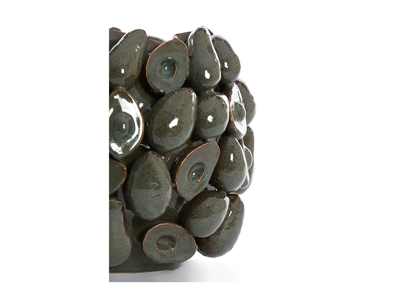 Vase AVOCAT - 36x35,5x31,5cm - Marron