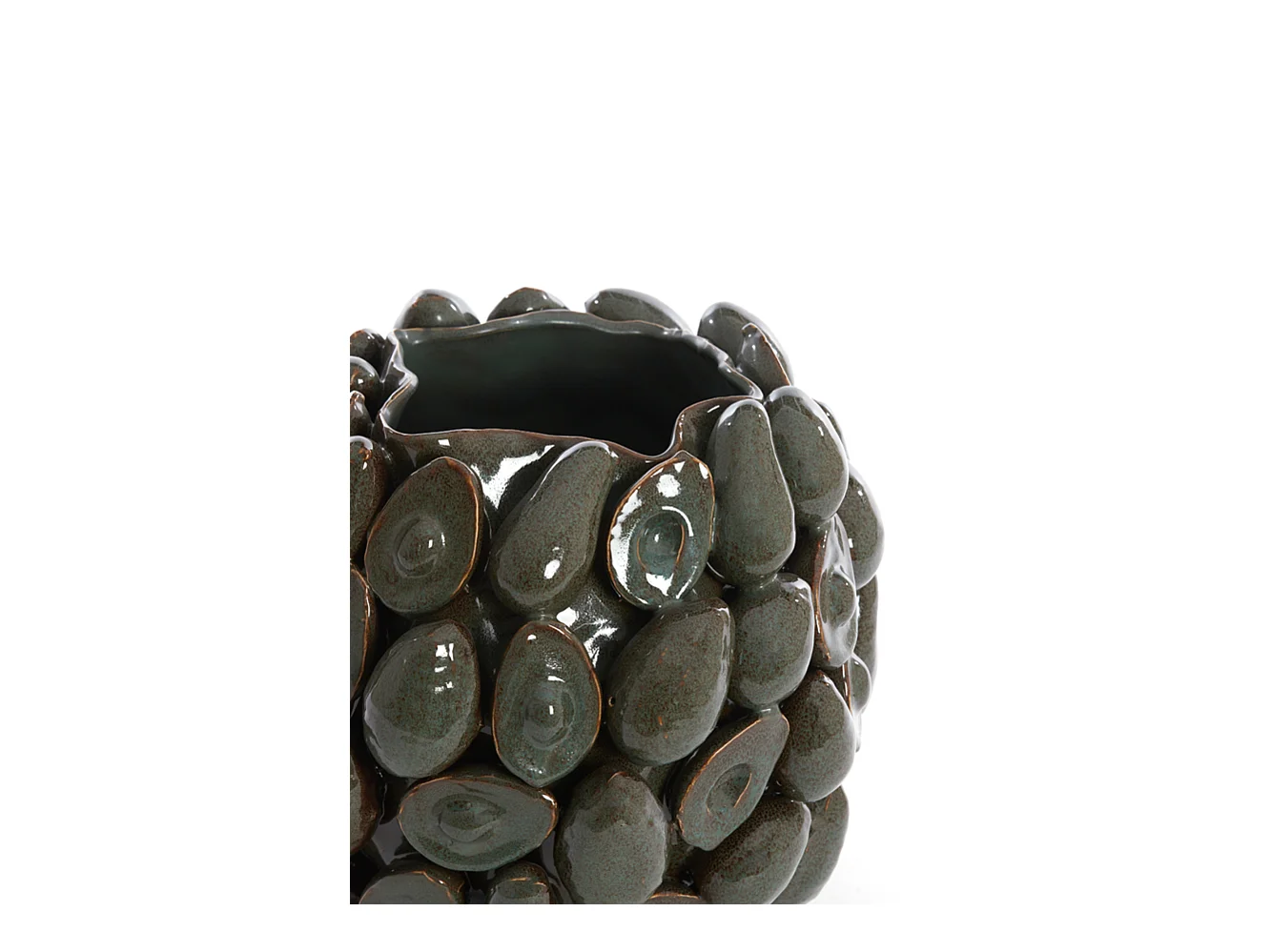 Vase AVOCAT - 36x35,5x31,5cm - Marron