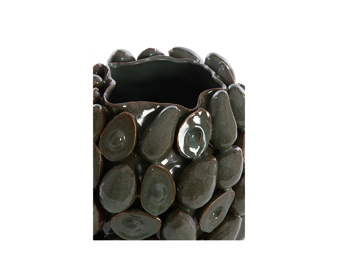 Vase AVOCAT - 36x35,5x31,5cm - Marron