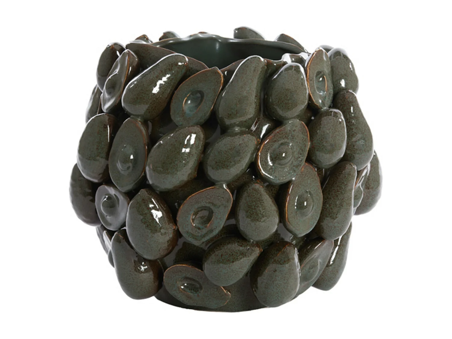 Vase AVOCAT - 36x35,5x31,5cm - Marron