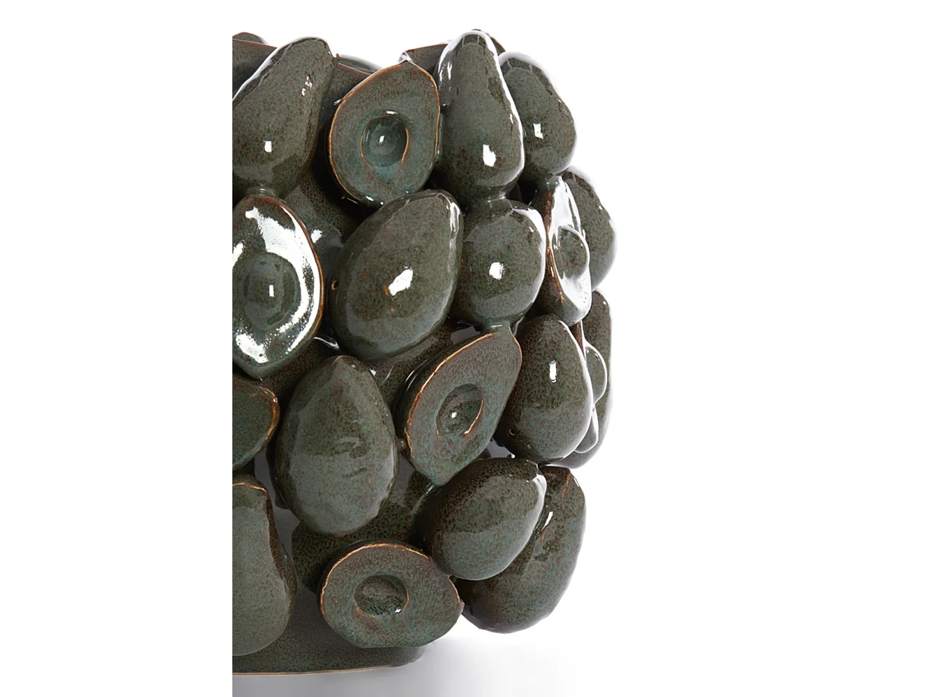 Vase AVOCAT - 36x35,5x31,5cm - Marron