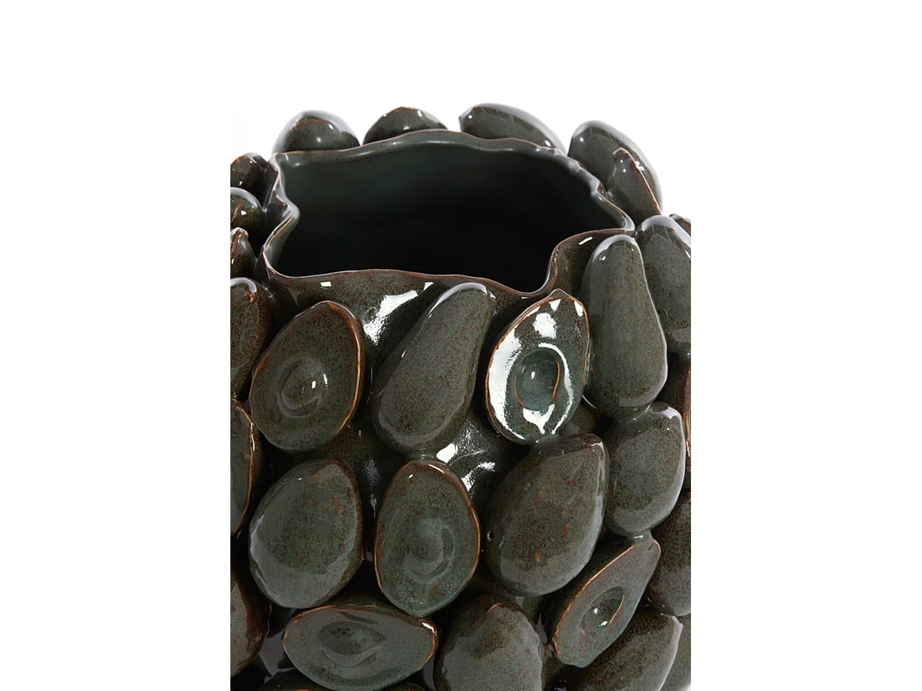 Vase AVOCAT - 36x35,5x31,5cm - Marron