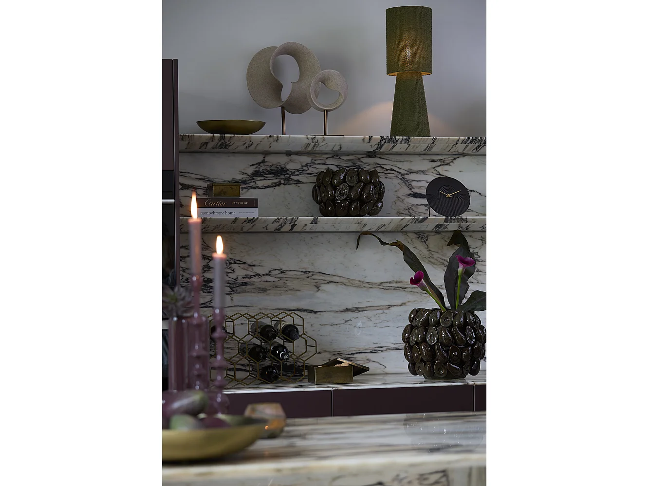 Vase AVOCAT - 36x35,5x31,5cm - Marron