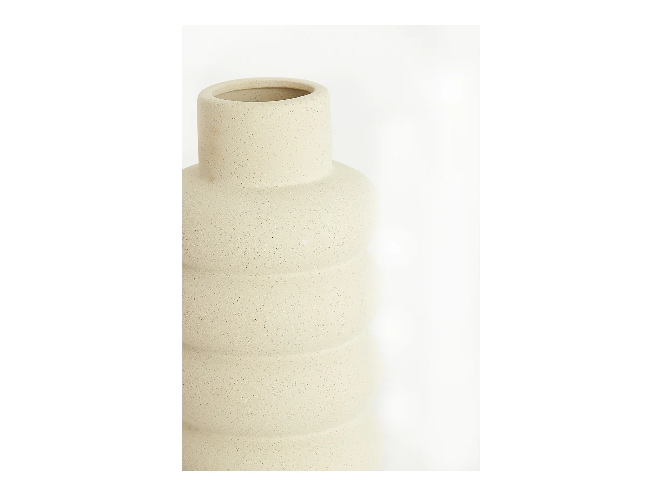 Vase TRIORA - Ø16x29,5cm - Weiß