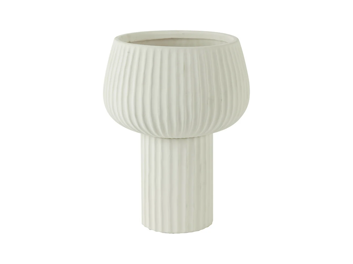 Vase FEYA - Ø27,5x36cm - Weiß