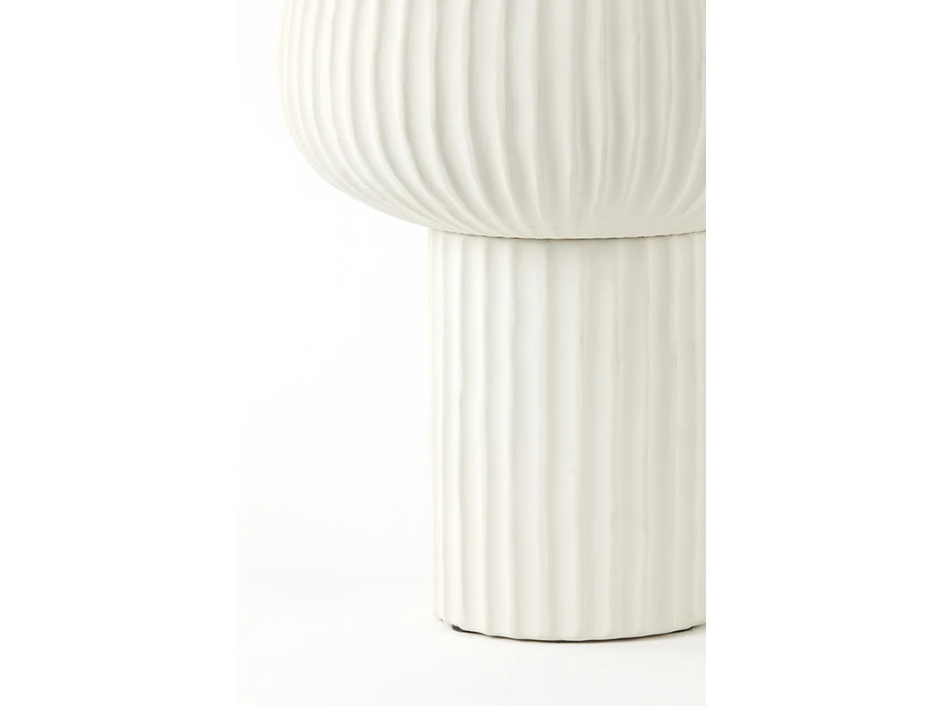 Vase FEYA - Ø27,5x36cm - Weiß