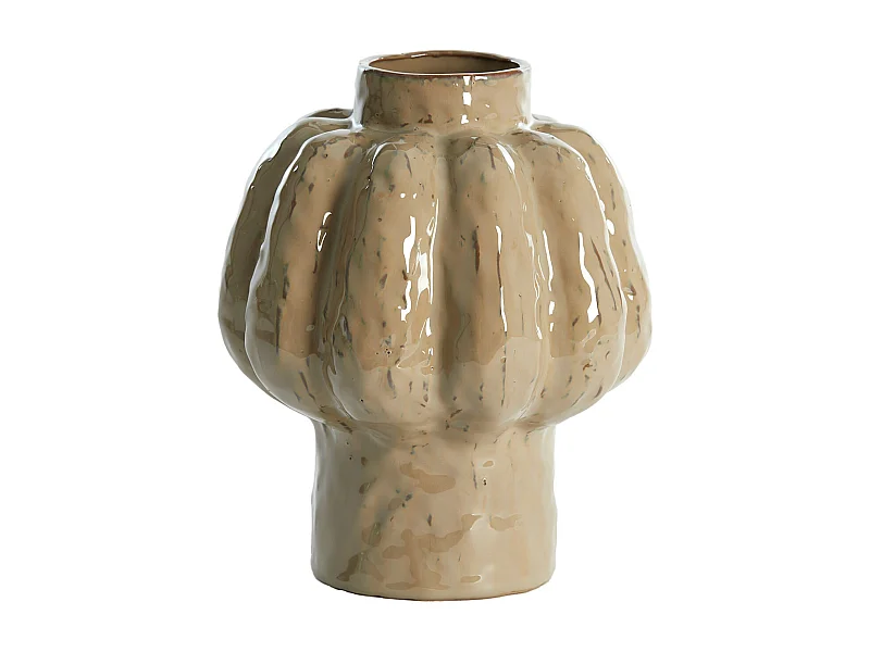 Vase ALIVERI - Ø21,5x25cm - Marron