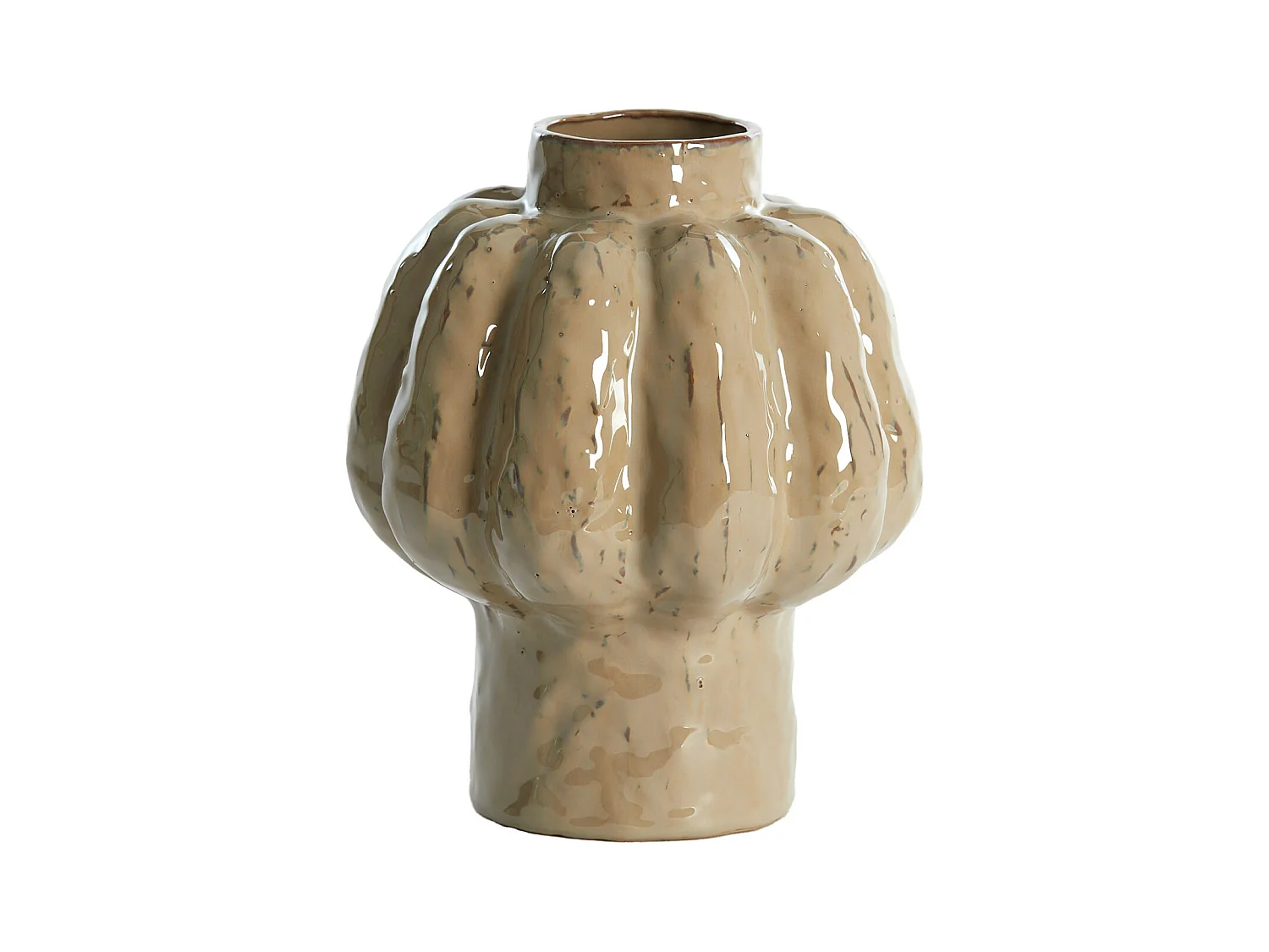 Vase ALIVERI - Ø21,5x25cm - Marron