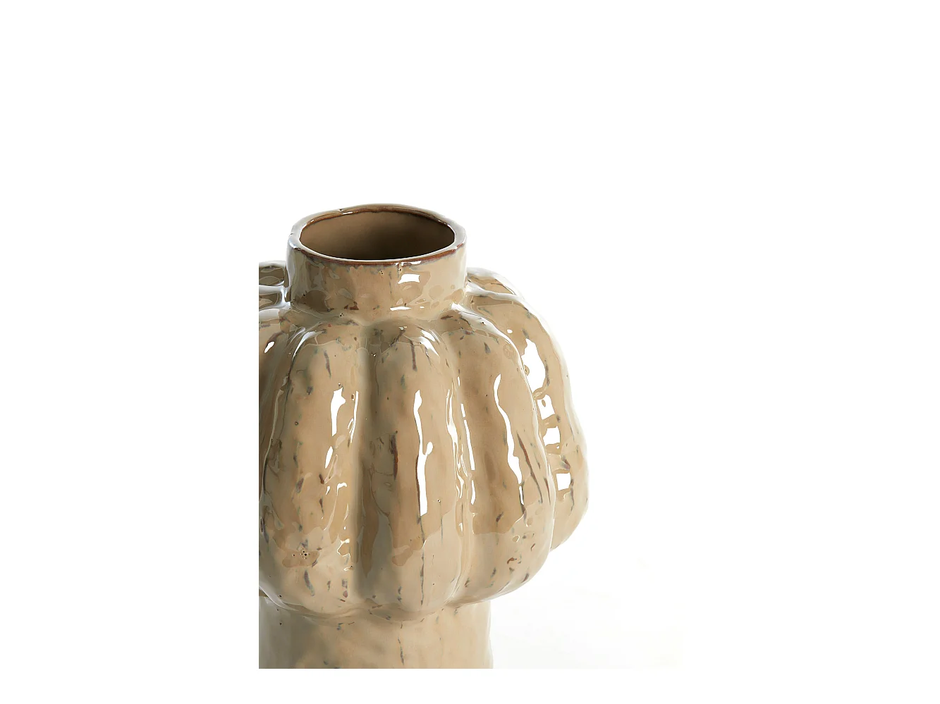 Vase ALIVERI - Ø21,5x25cm - Braun