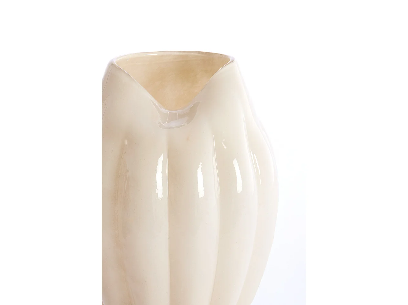 Vase AYSEN - Ø21x30cm - Blanc