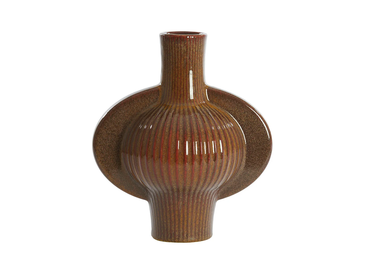Vase MELNIK - 27,5x18,5x31cm - Marron