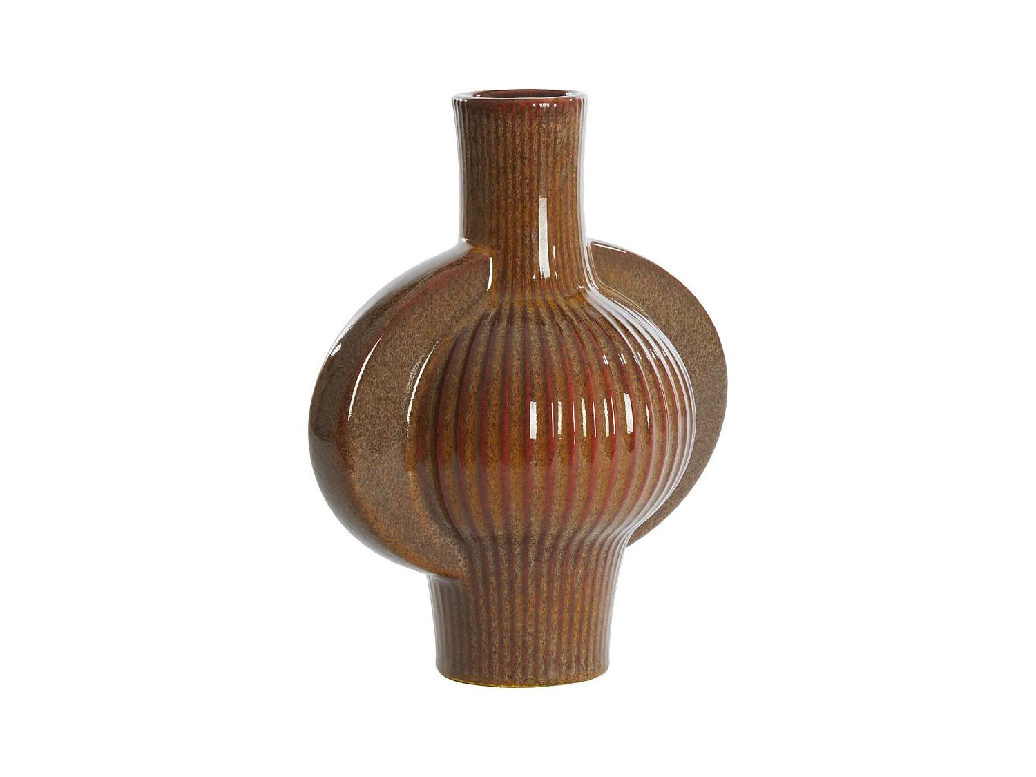 Vase MELNIK - 27,5x18,5x31cm - Marron