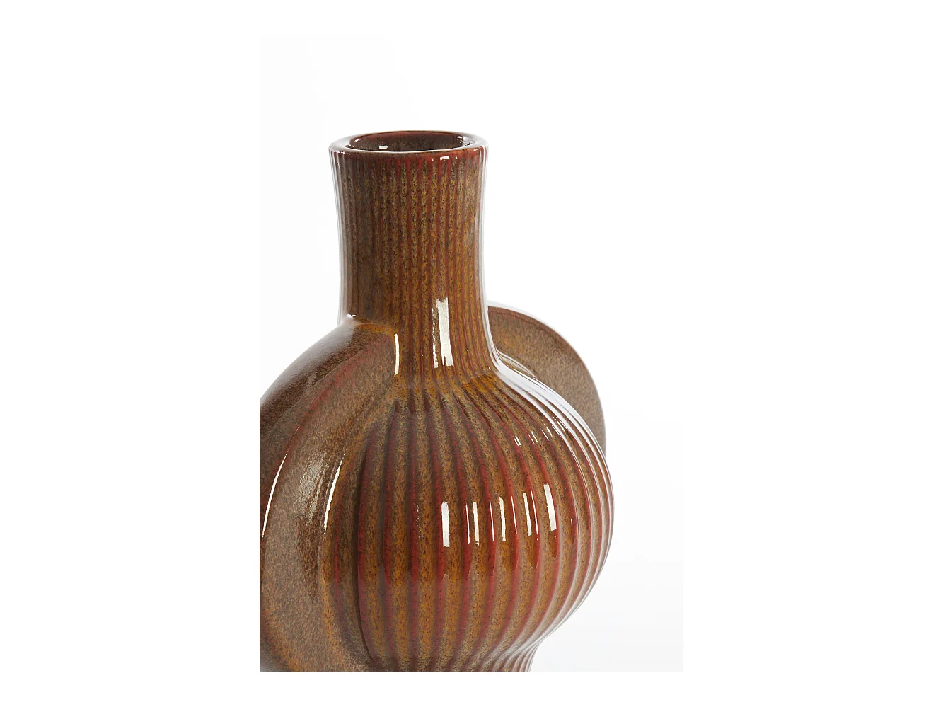 Vase MELNIK - 27,5x18,5x31cm - Marron