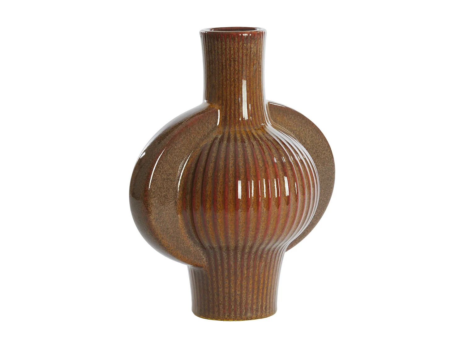 Vase MELNIK - 27,5x18,5x31cm - Marron