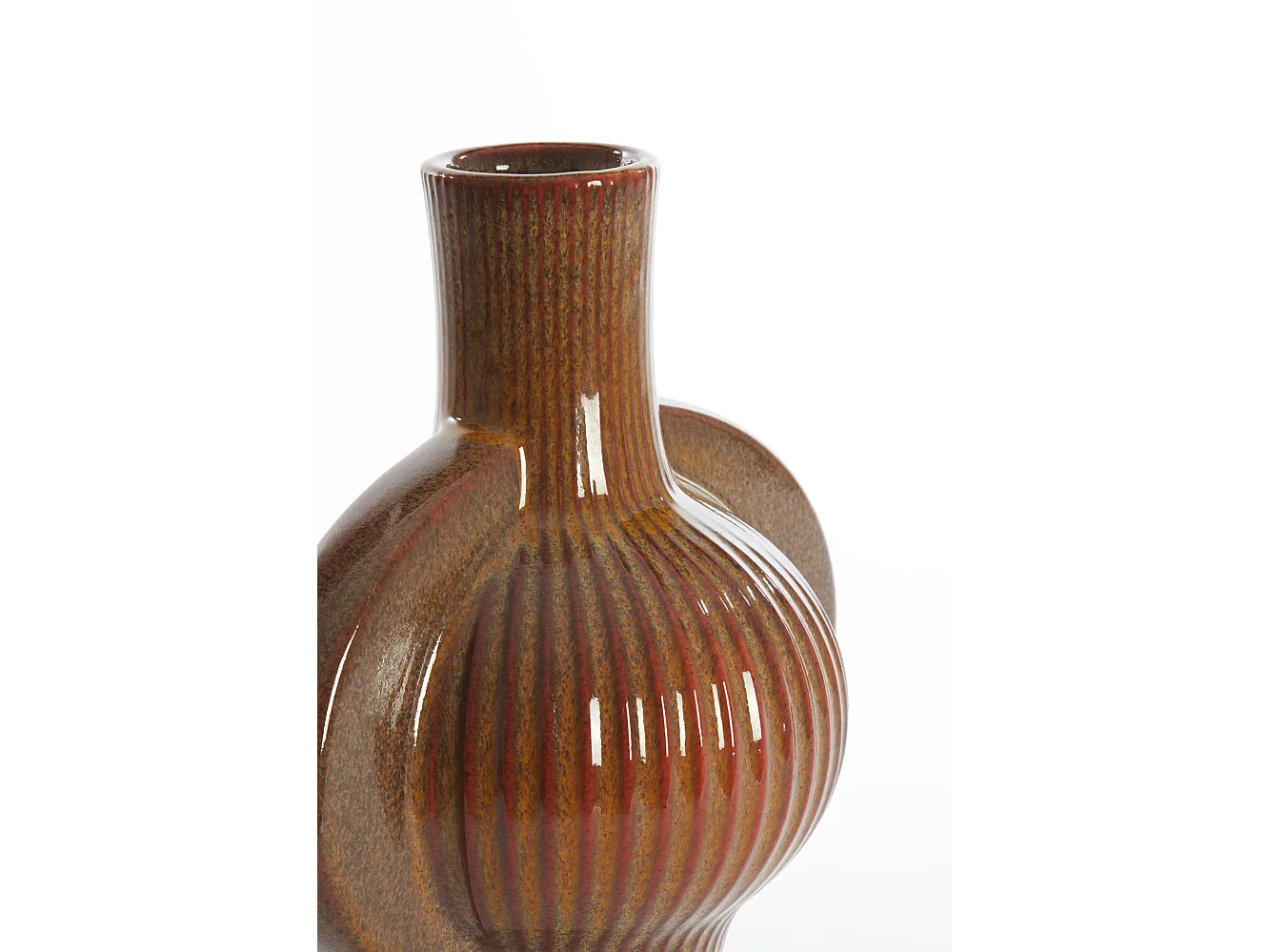 Vase MELNIK - 27,5x18,5x31cm - Marron