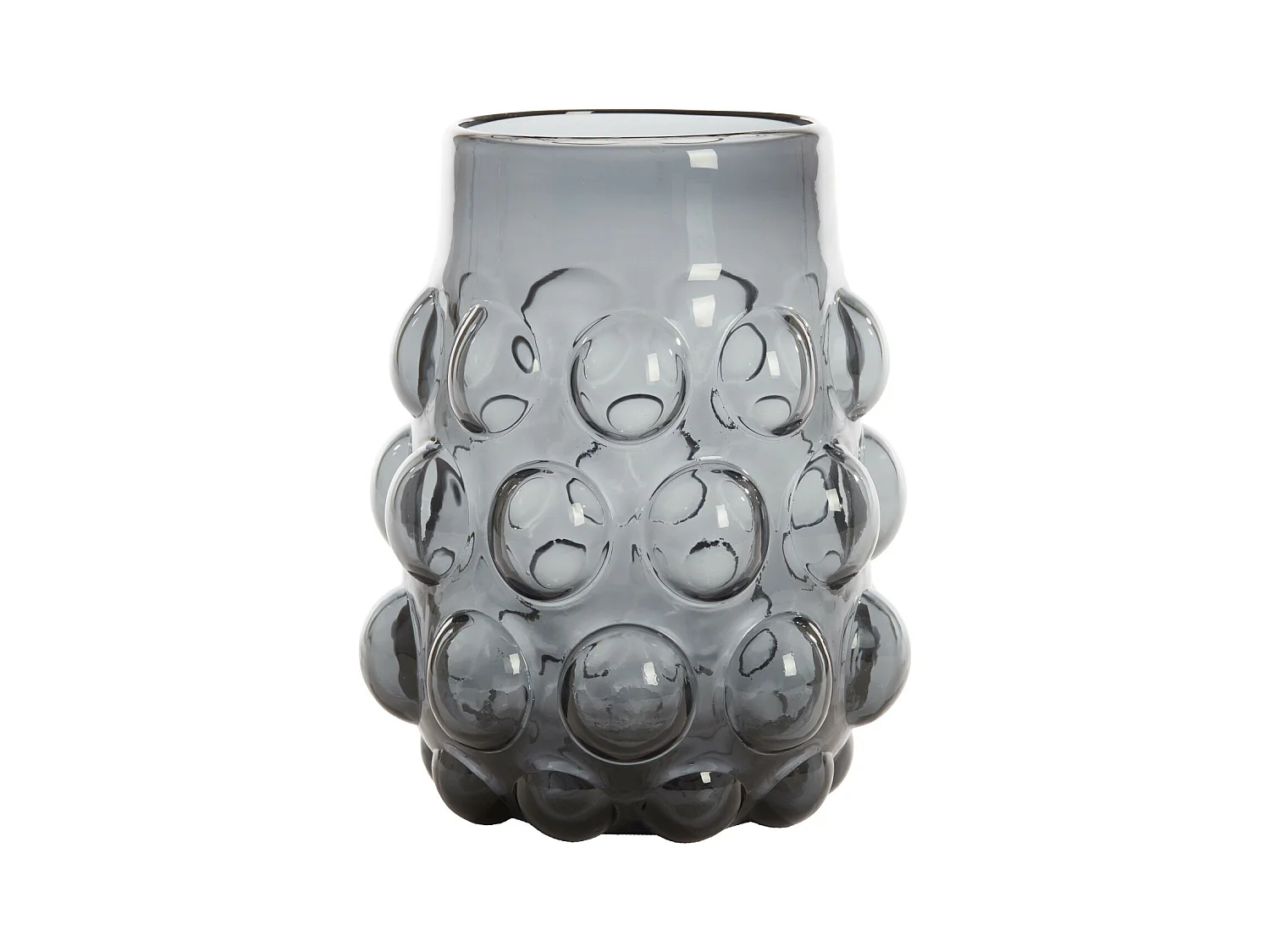 Vase HAROA - Ø24x30cm - Gris