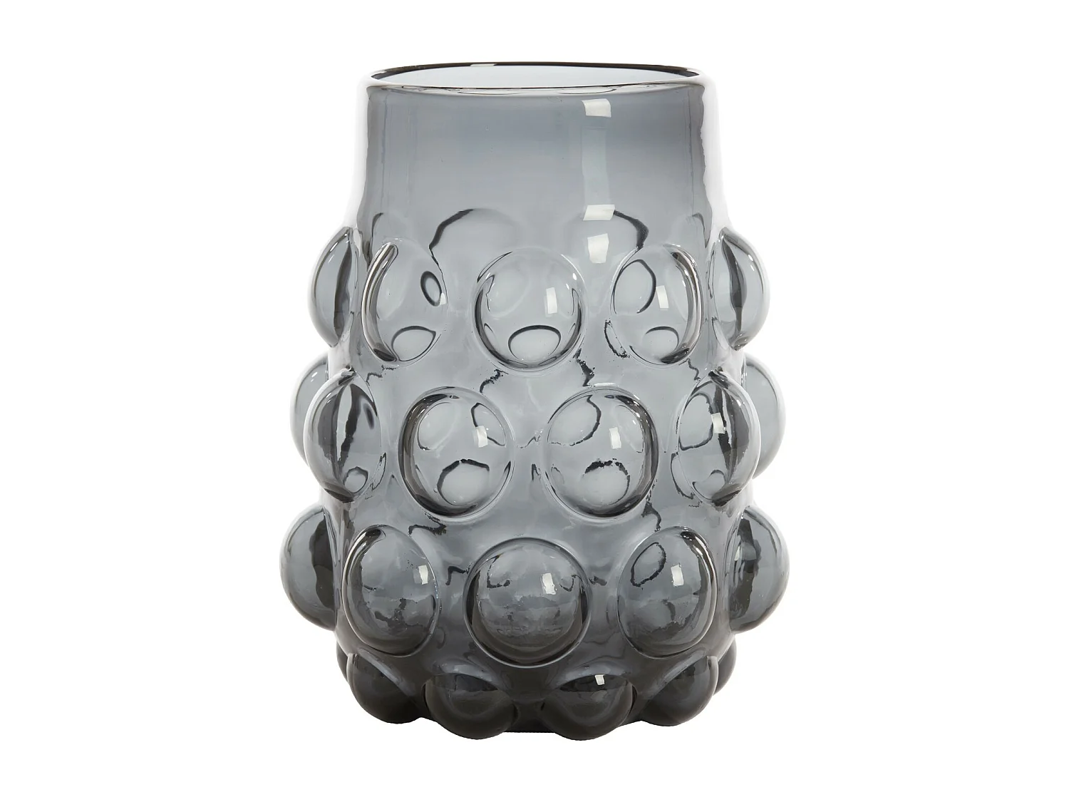 Vase HAROA - Ø24x30cm - Gris