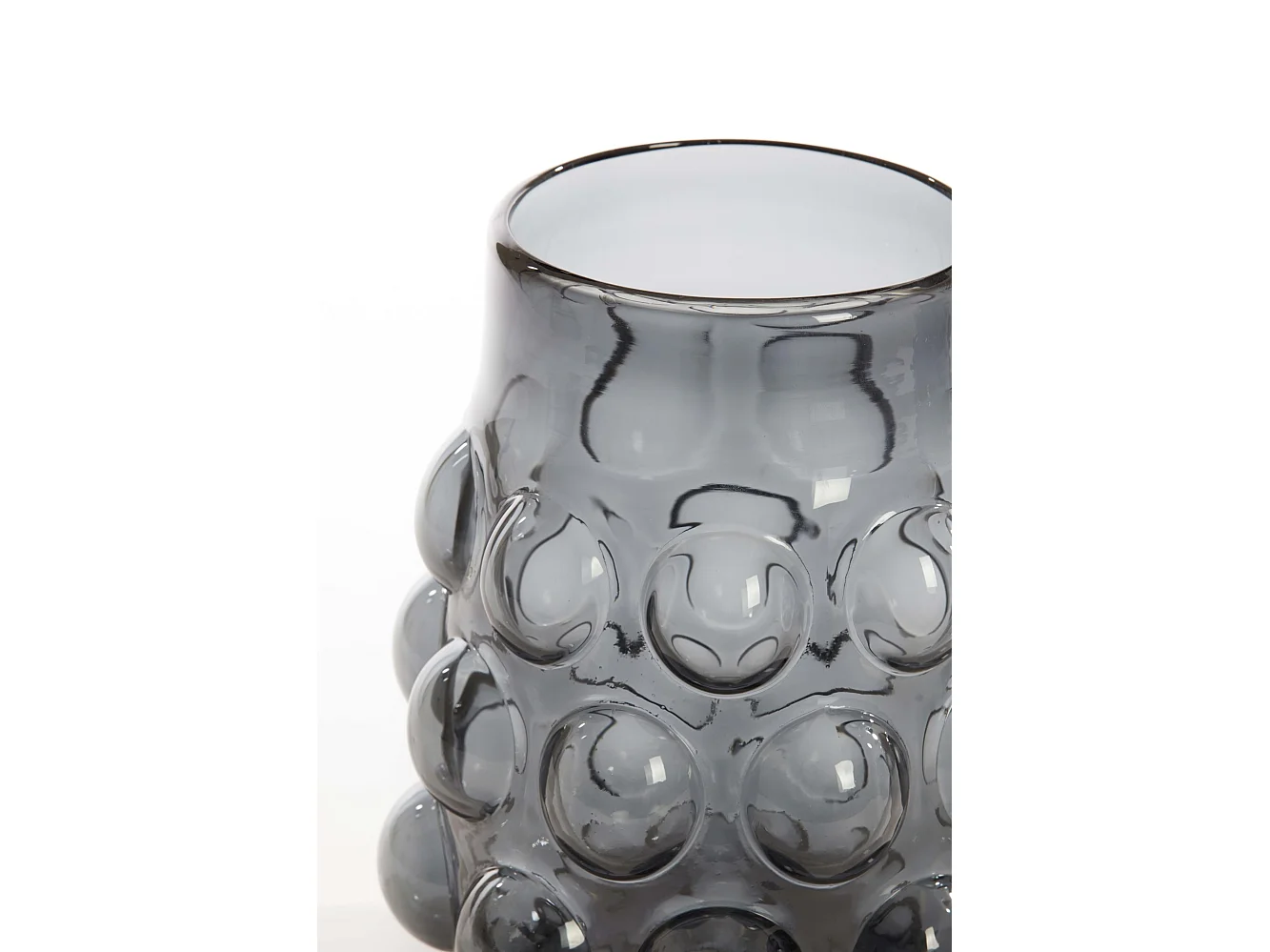 Vase HAROA - Ø24x30cm - Gris