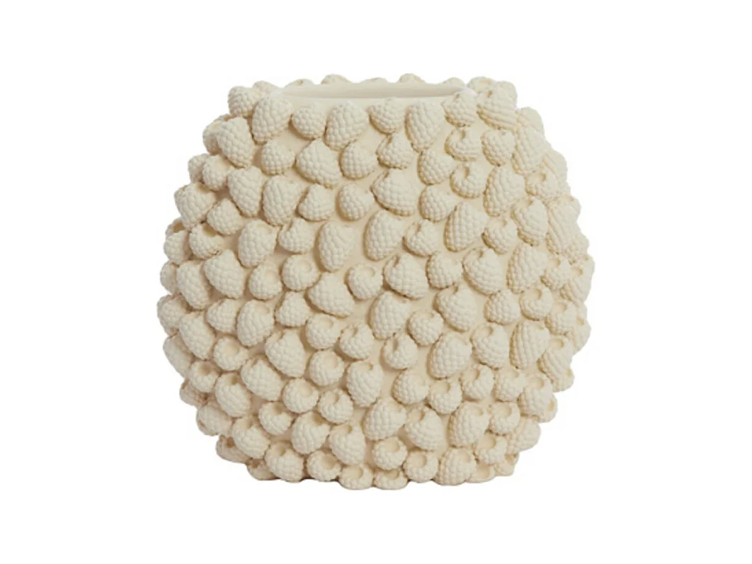 Vase FRAMBOISE - 32,5x18x28,8cm - Blanc
