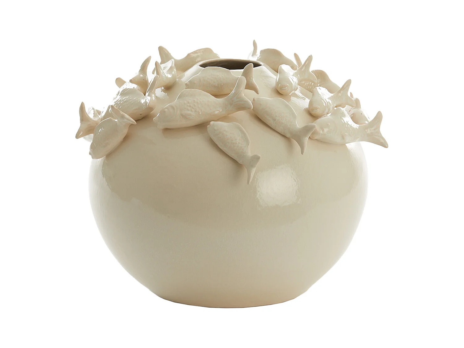 Vase FISH - Ø41,5x32cm - Blanc