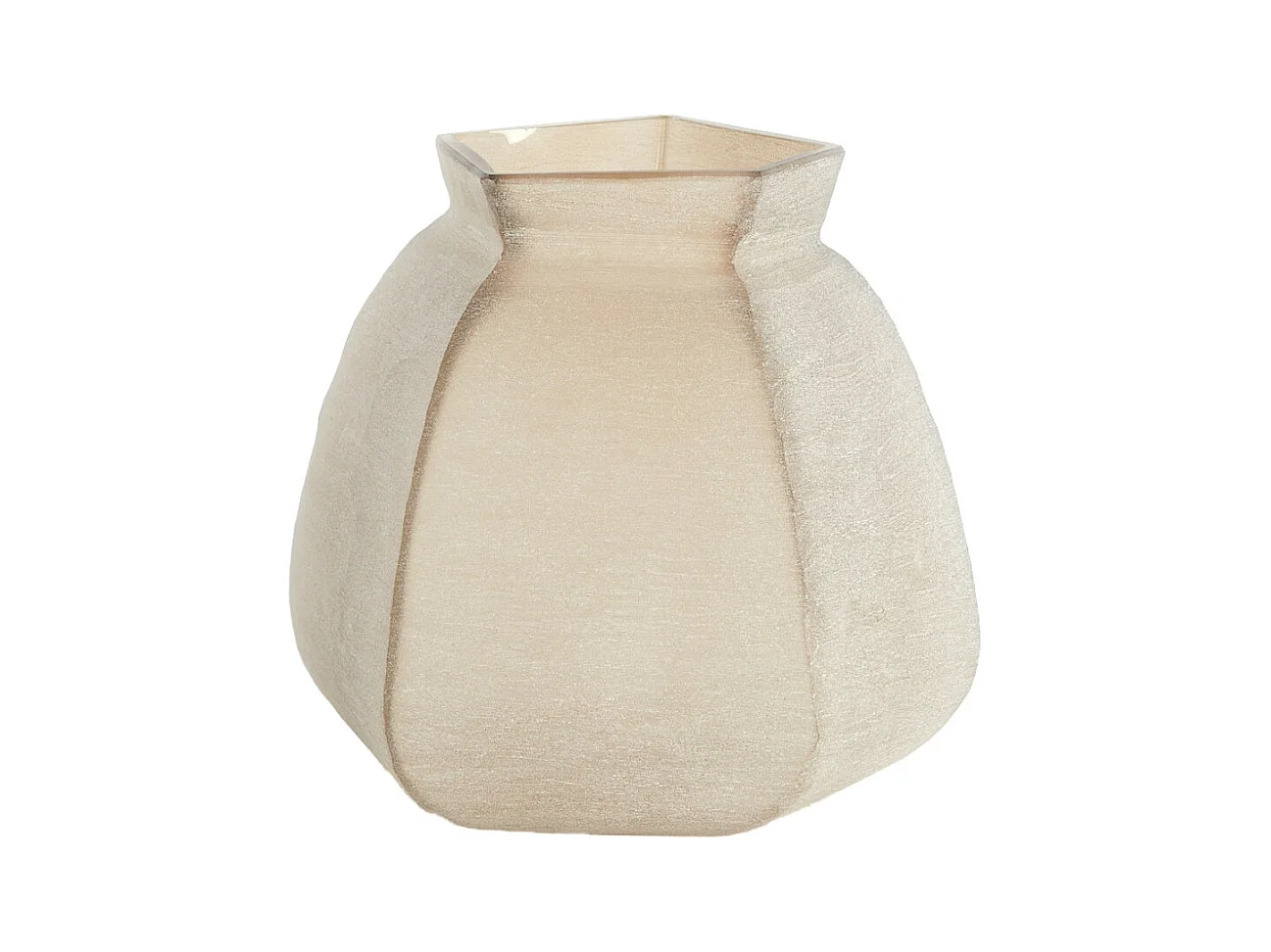 Vase VELIKO - 26,5x25,5x27cm - Marron