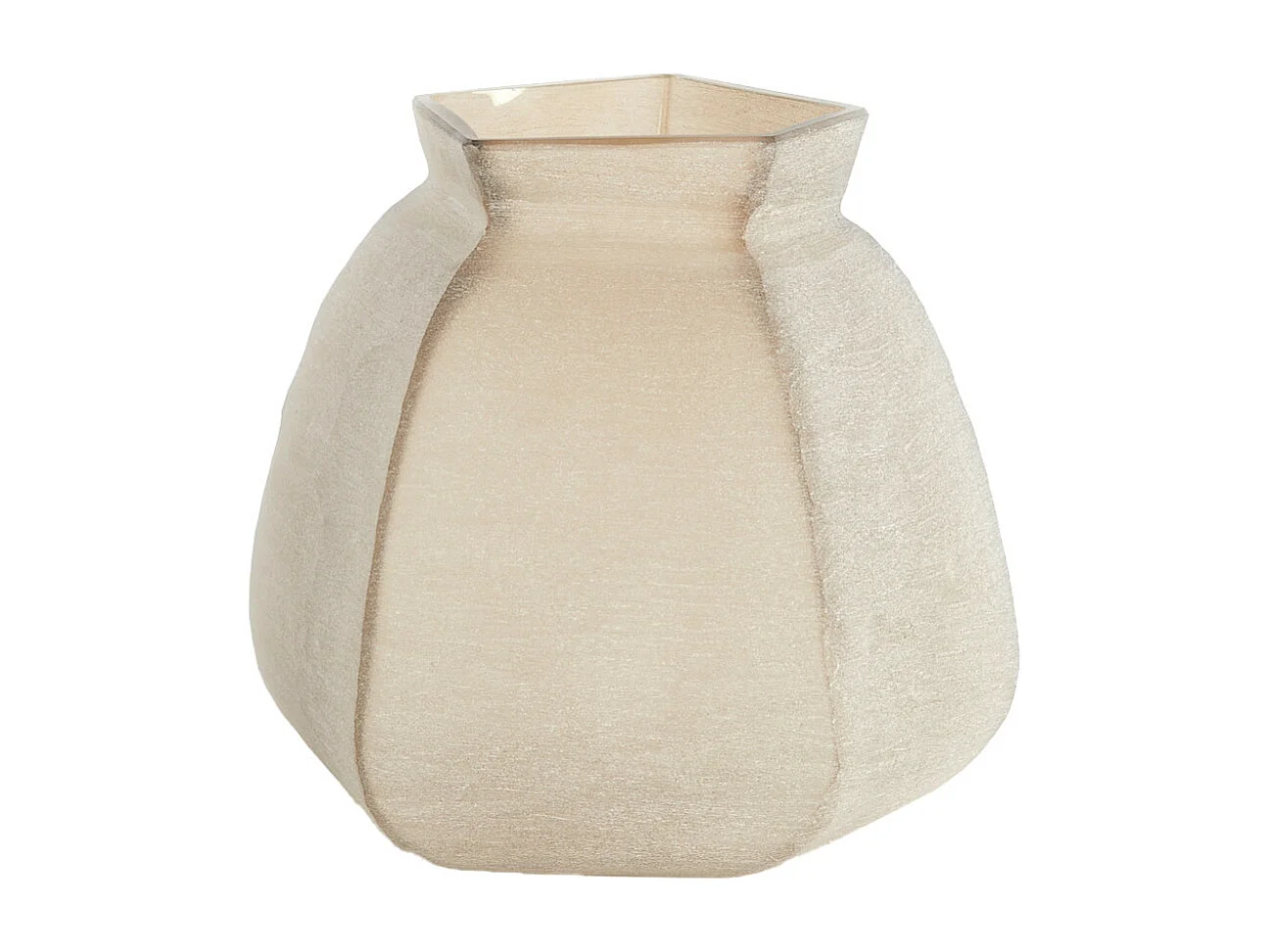 Vase VELIKO - 26,5x25,5x27cm - Marron