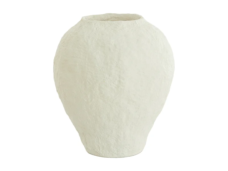 Vase PANTOJA - Ø45x50cm - Blanc