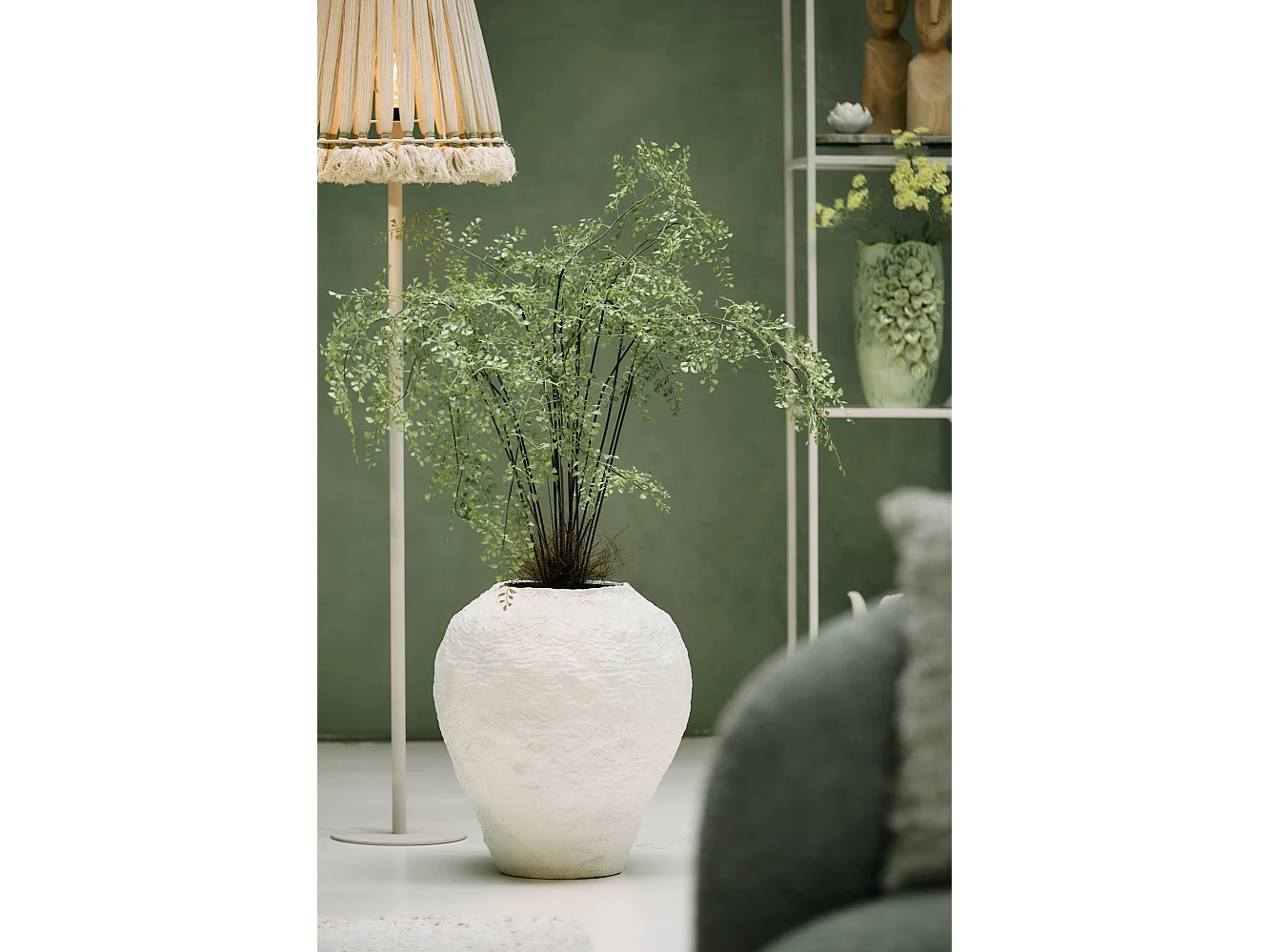 Vase PANTOJA - Ø45x50cm - Blanc