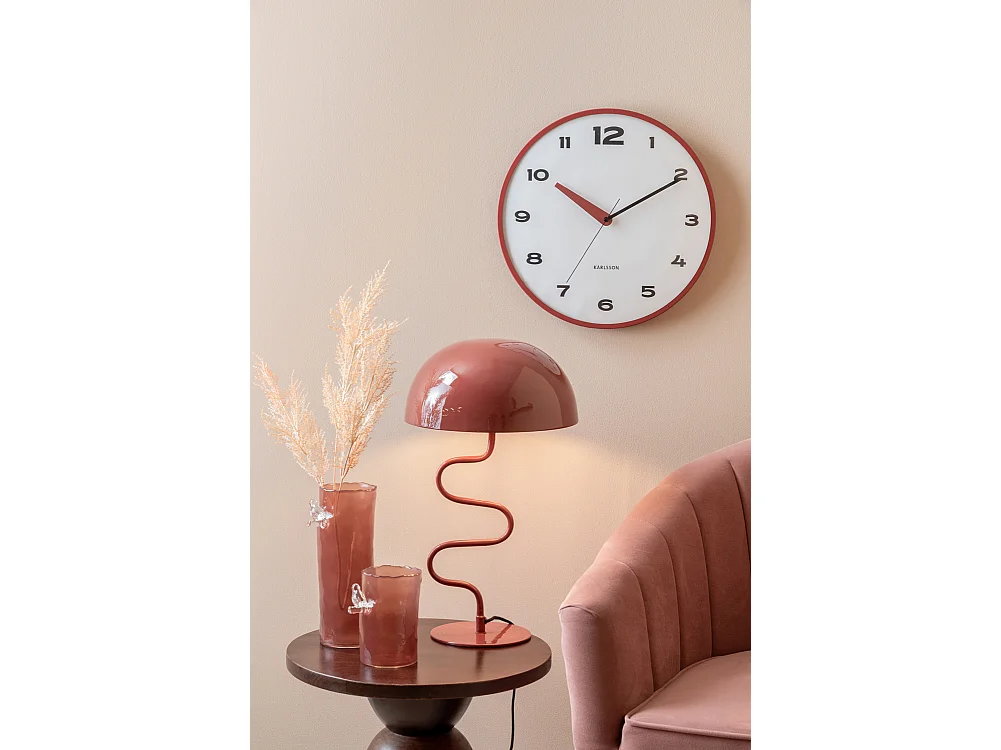 Vase Oiseau sur Branche Grand - Ocre Rouge