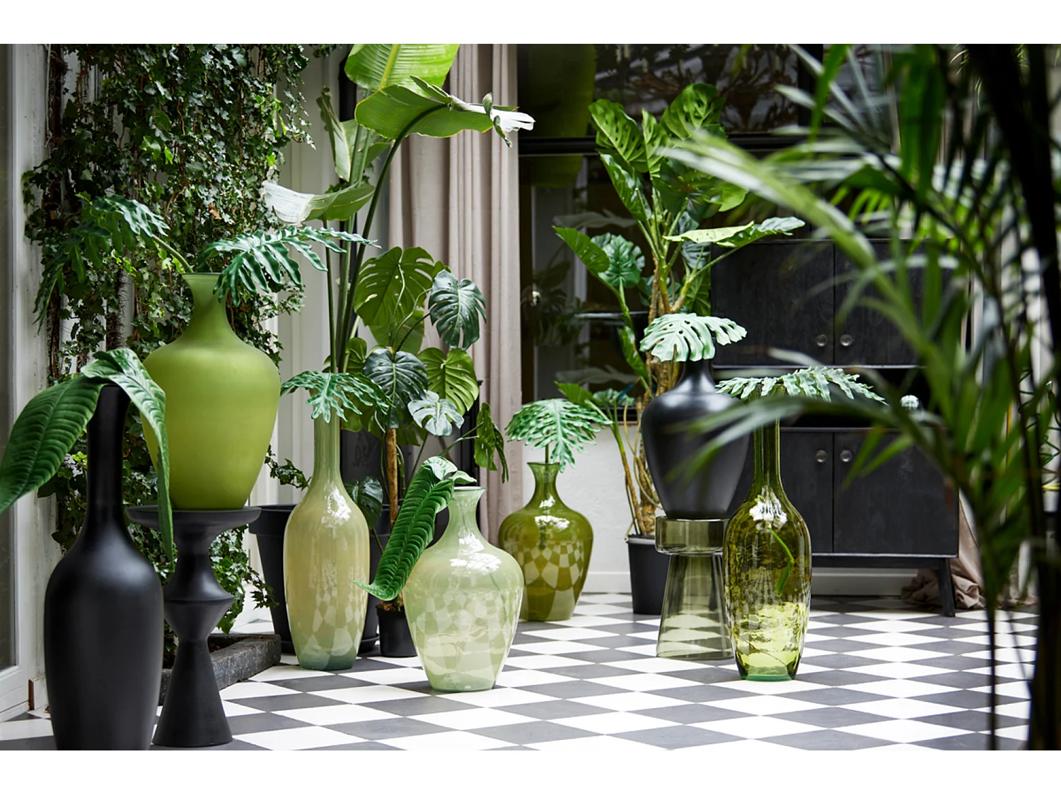 Vase IMANO - Ø30x100cm - Jaune