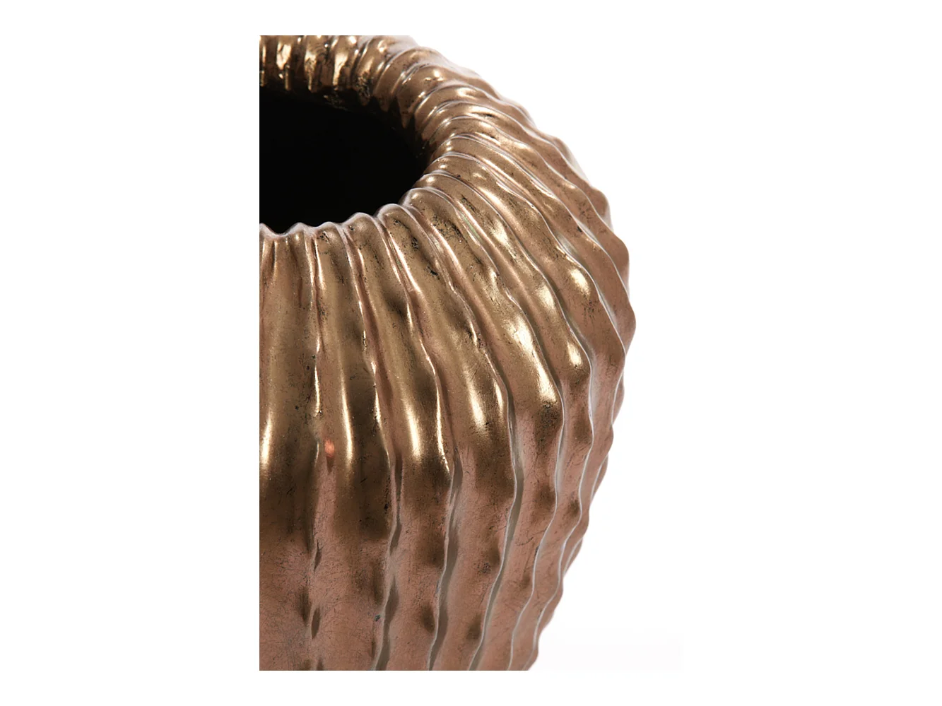 Vase CACTUS - Ø29x37cm - Bronze