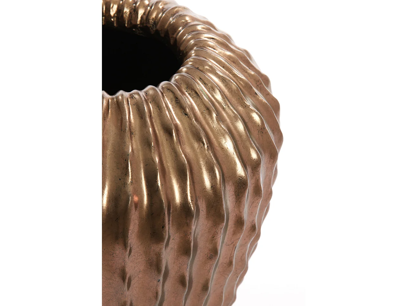 Vase CACTUS - Ø29x37cm - Bronze