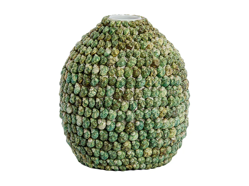Vase SHELL - Ø25,5x28cm - Vert