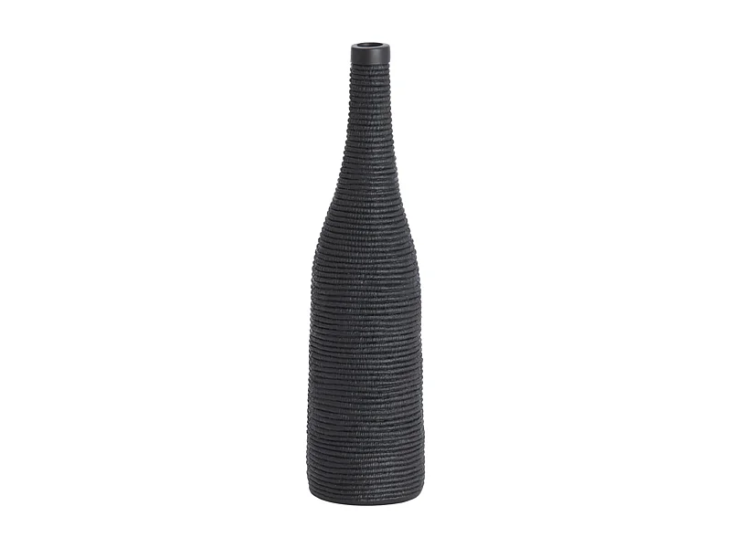 Vase YOUNA - Ø10x40cm - Schwarz