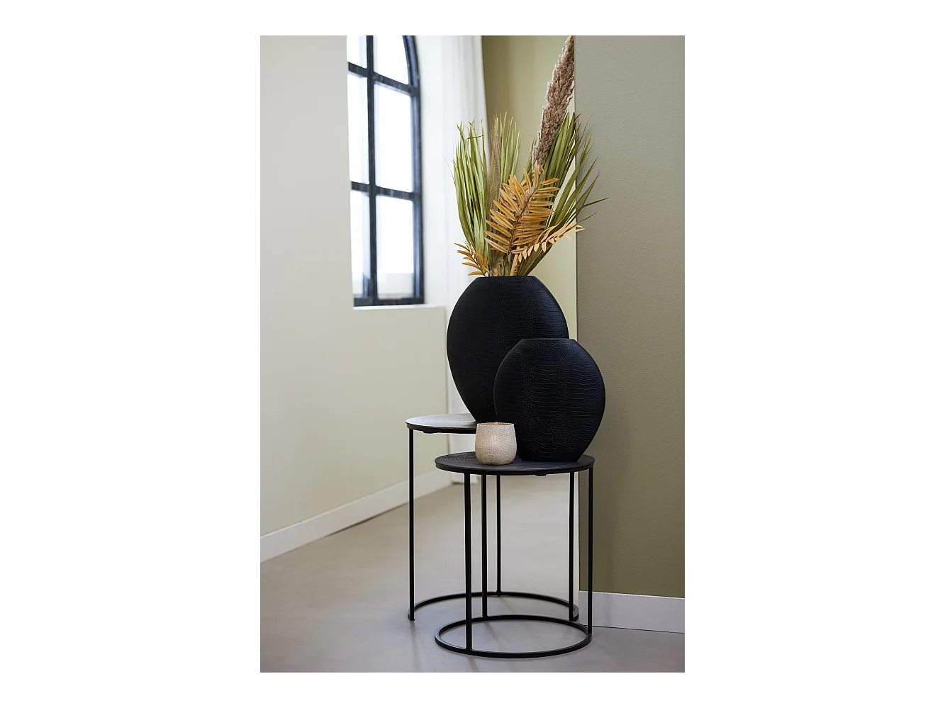 Vase SKELD - 50x15x50cm - Noir