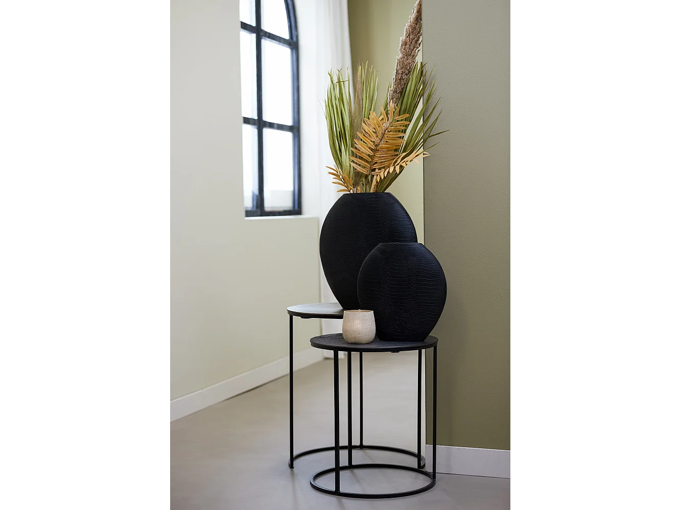 Vase SKELD - 50x15x50cm - Noir