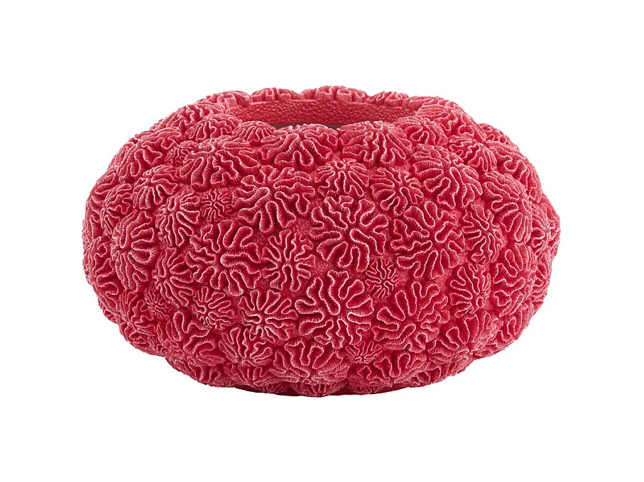 Vase CORAL - Ø37x21cm - Rouge