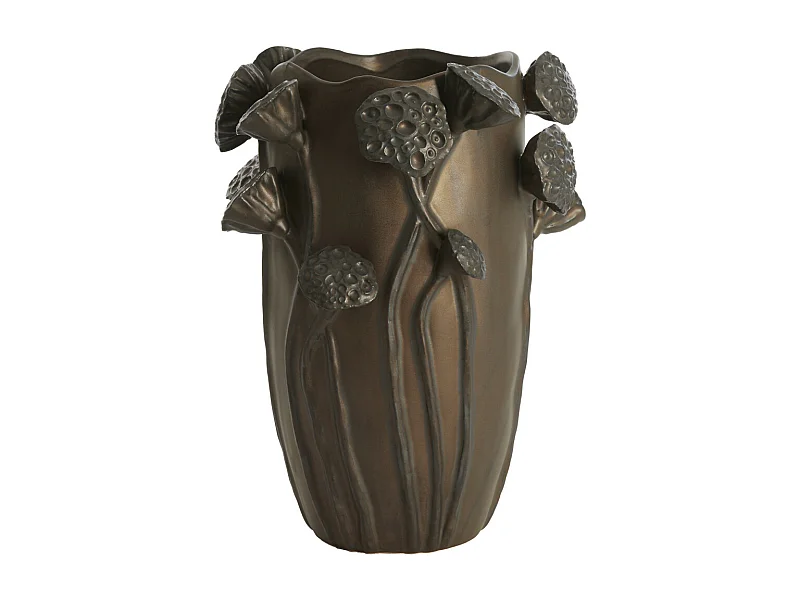 Vase LAVCI - 27,5x25,5x35cm - Marron
