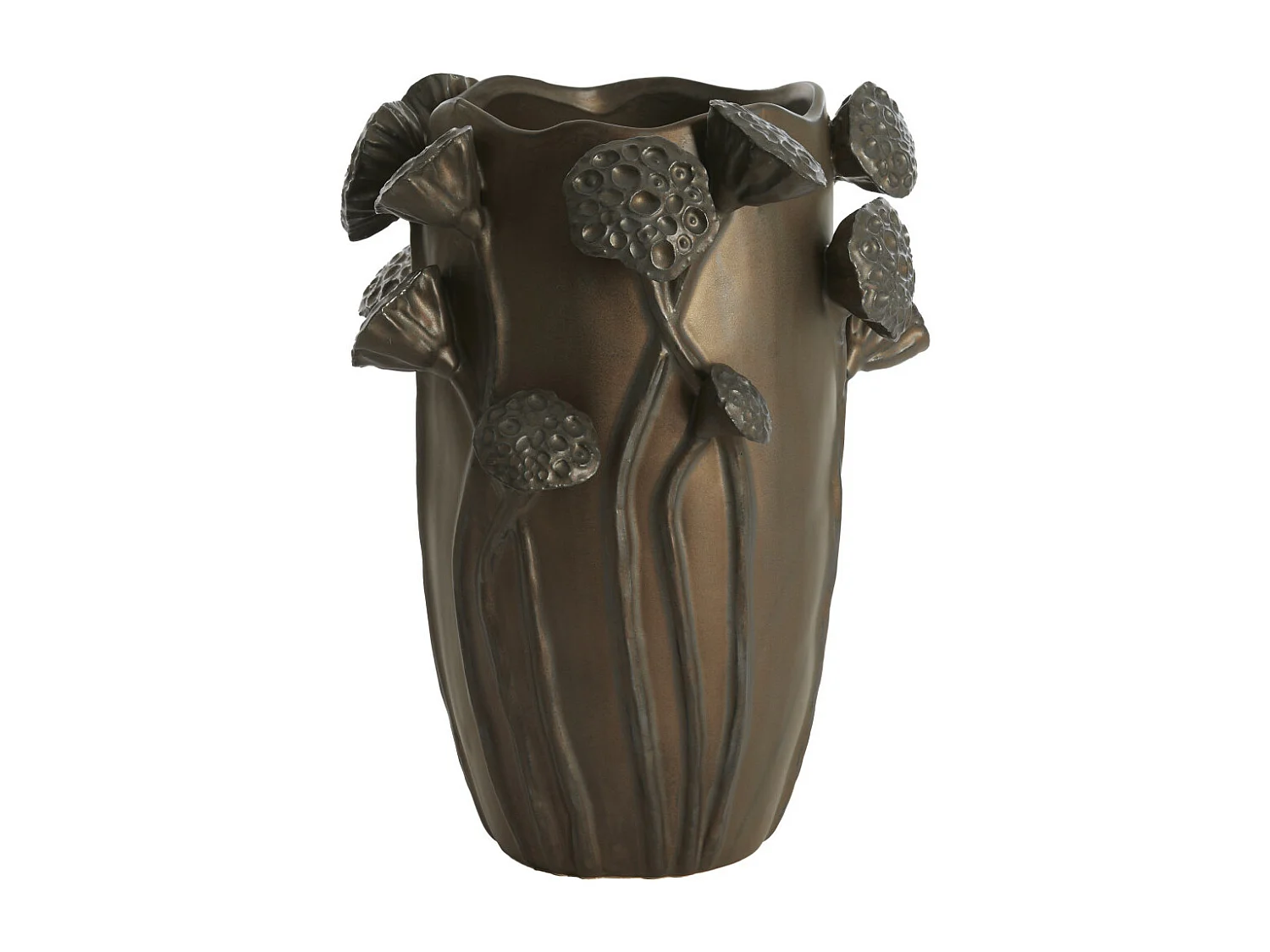 Vase LAVCI - 27,5x25,5x35cm - Marron