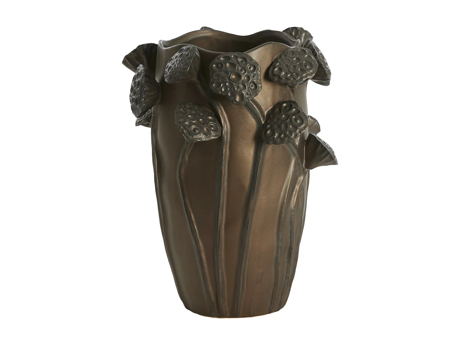 Vase LAVCI - 27,5x25,5x35cm - Marron