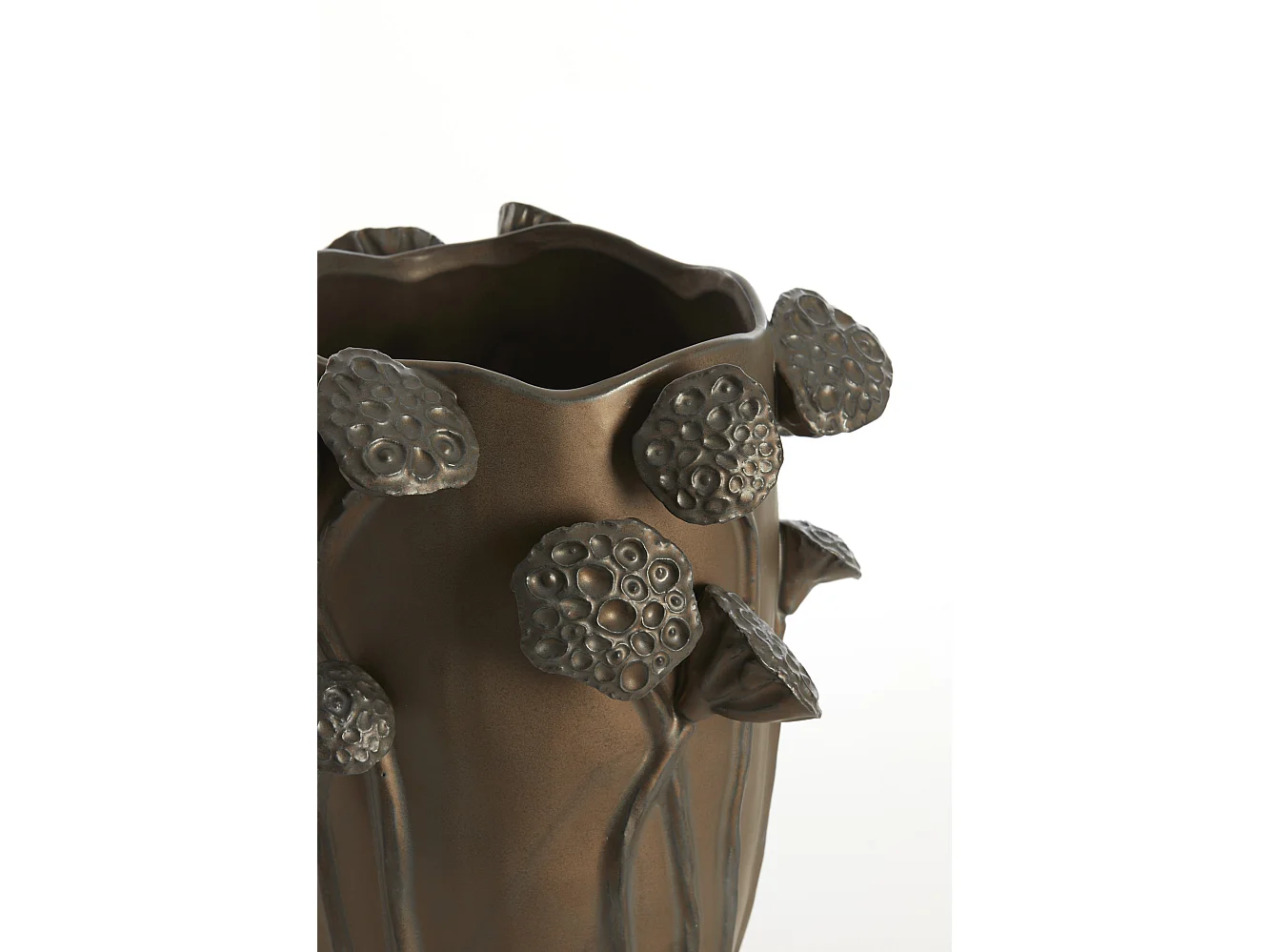 Vase LAVCI - 27,5x25,5x35cm - Marron