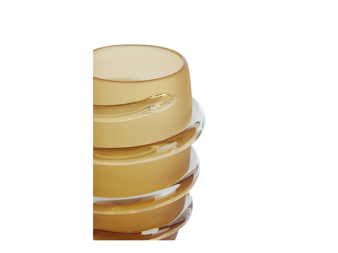 Vase ODATE - Ø20x28cm - Jaune