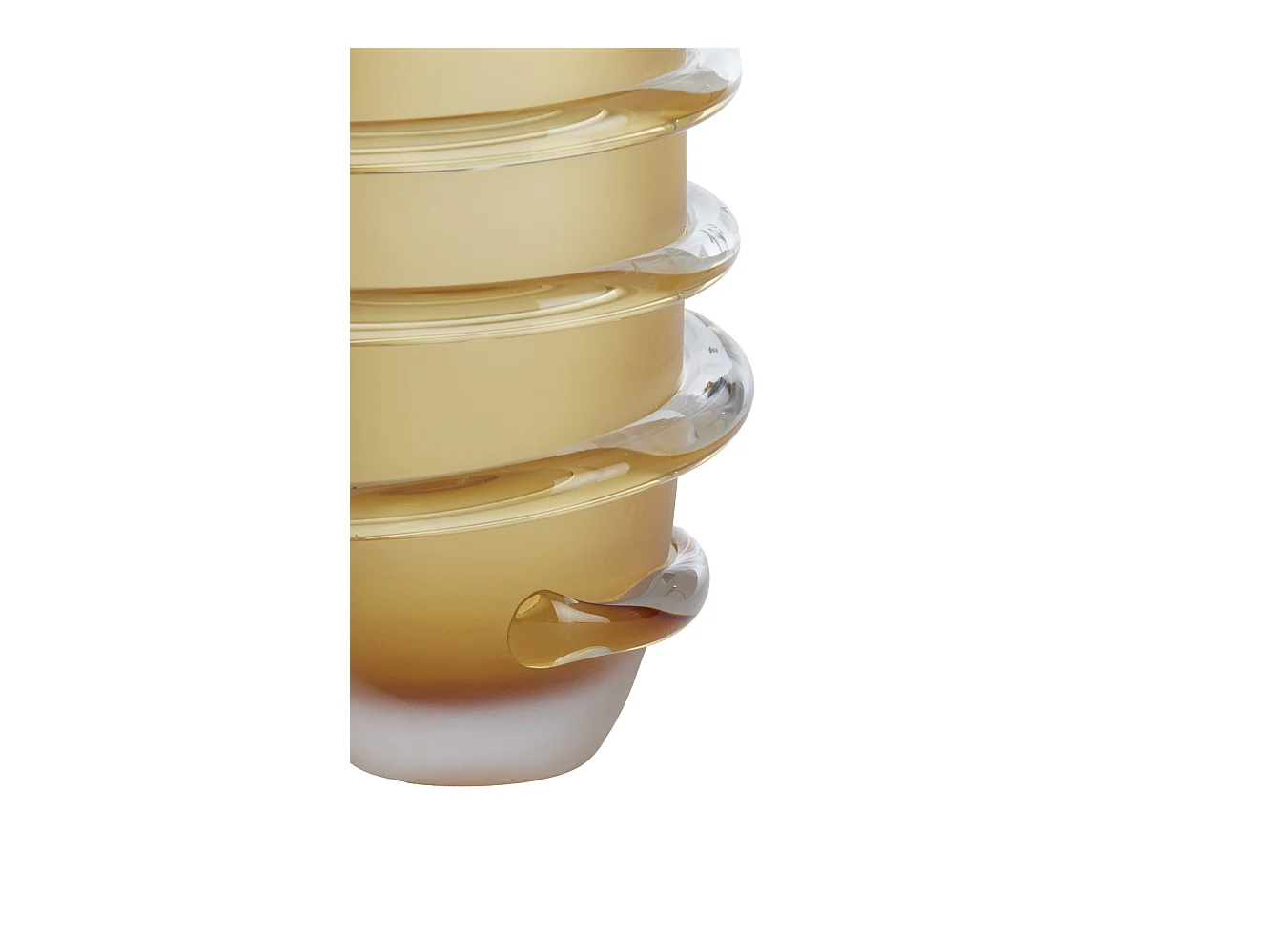 Vase ODATE - Ø20x28cm - Jaune