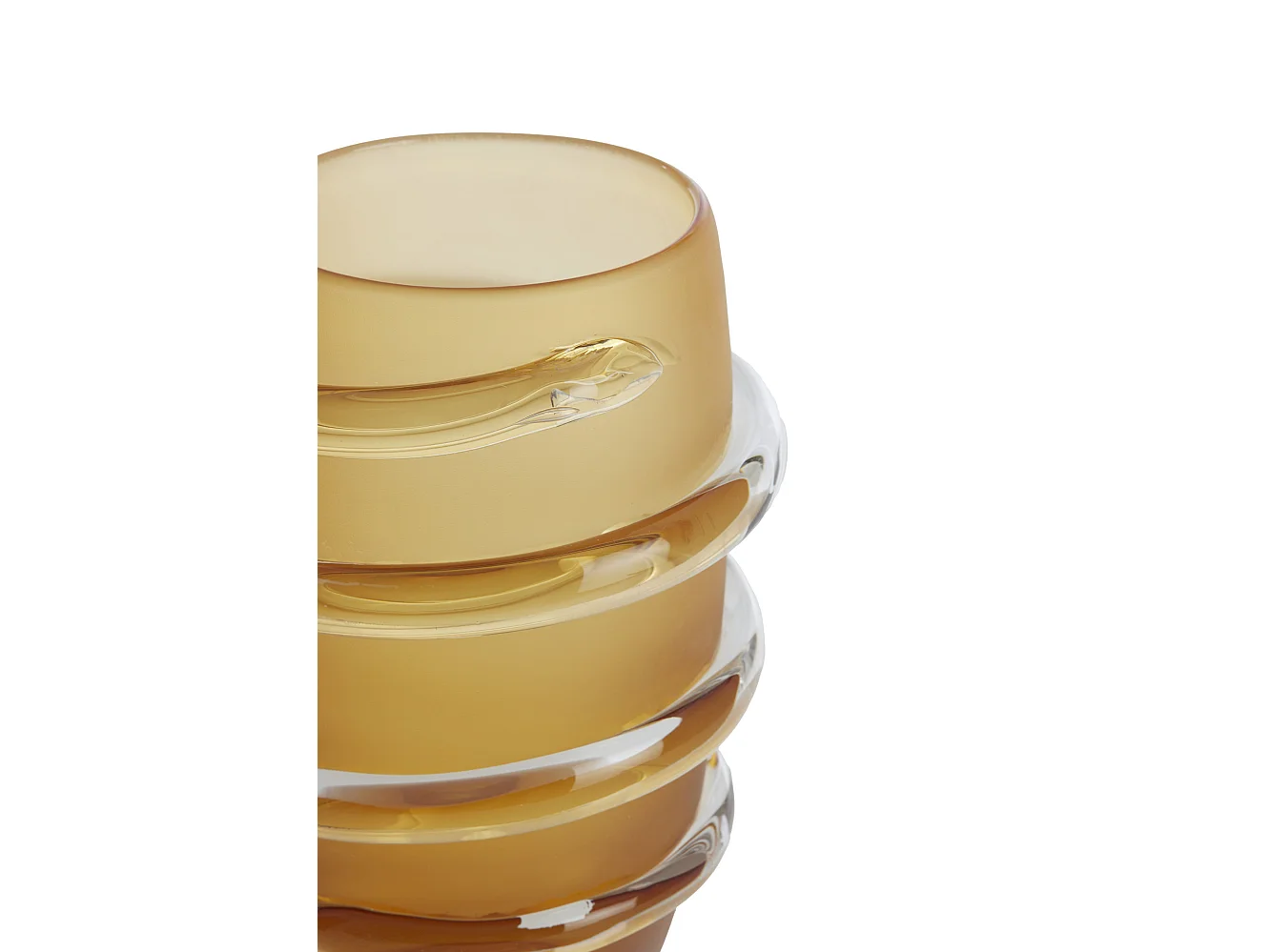 Vaas ODATE - Ø20x28cm - Geel