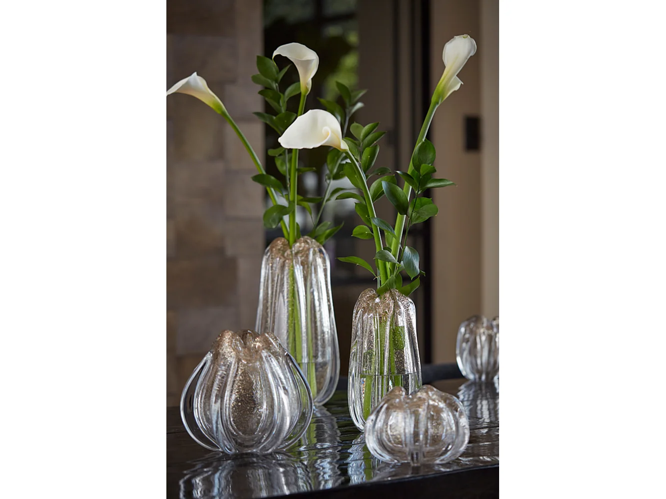 Vase MURELA - Ø21x16cm - Transparent