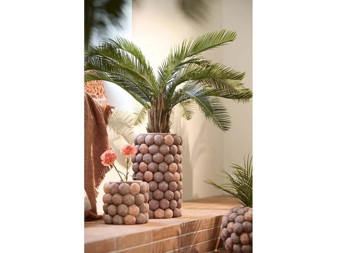 Vase OURSIN - Ø20,5x18cm - Rouge