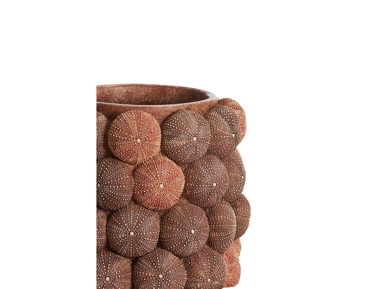 Vase OURSIN - Ø20,5x18cm - Rouge