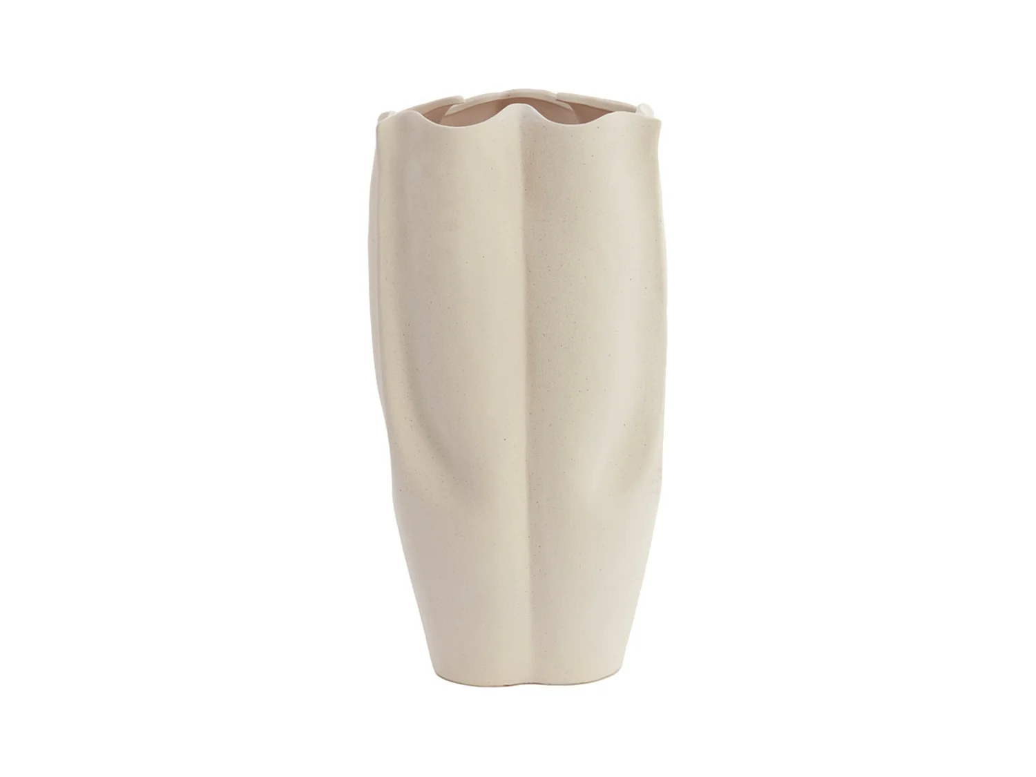 Vase SANGULI - 28x27,5x56cm - Blanc
