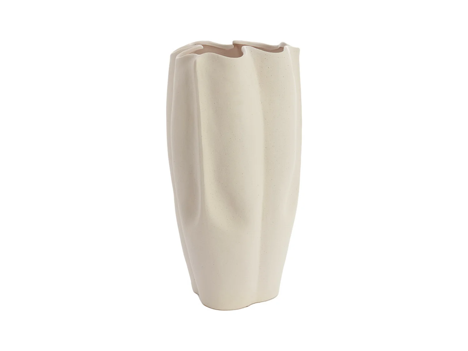 Vase SANGULI - 28x27,5x56cm - Blanc