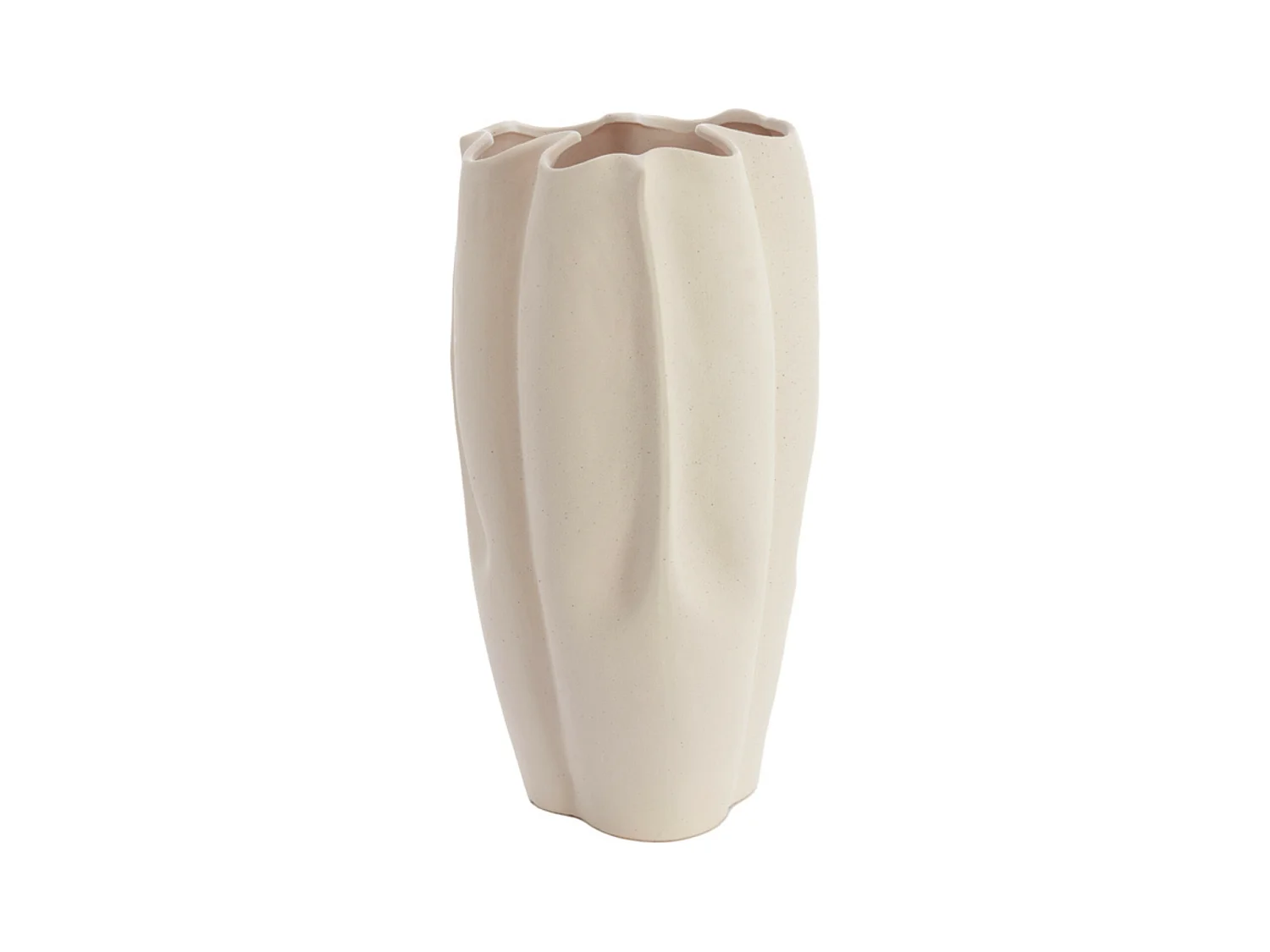 Vase SANGULI - 28x27,5x56cm - Blanc